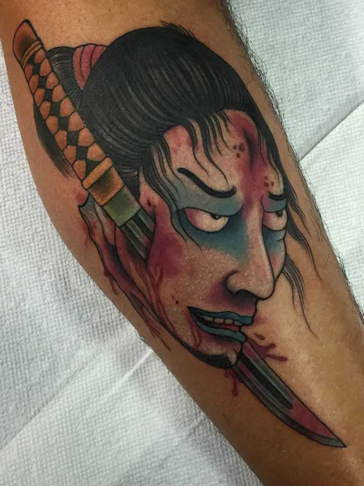Japanese-Samurai-Color-Tattoos-Fayetteville-NC