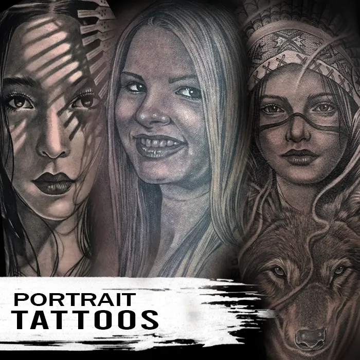 portrait tattoos near